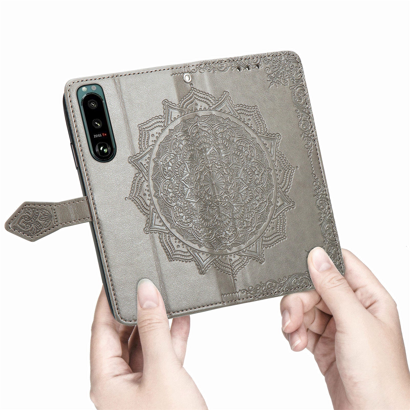 For Sony Xperia 5 IV 5G Embossed Mandala Pattern Phone Cover Shell Magnetic Clasp Wallet Stand Function PU Leather Flip Phone Case For Sony Xperia 5 IV 5G Embossed Mandala Pattern Phone Cover Shell Magnetic Clasp Wallet Stand Function PU Leather Flip Phone Case